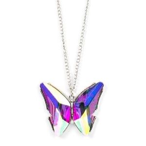 Iridescent Butterfly Necklace